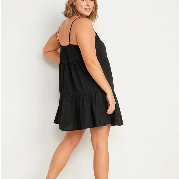 Tiered Clip-Dot Mini Cami Swing Dress for Women - Picture 2 of 6